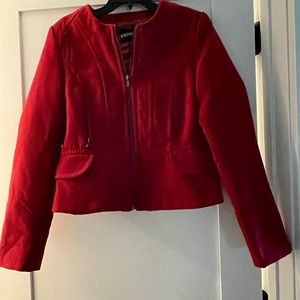 Express | Structured Peplum Jacket Zip Front